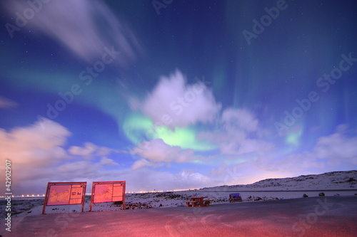 Nordlicht auf Island photo