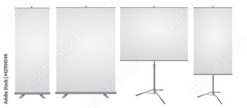 Vector roll up banner