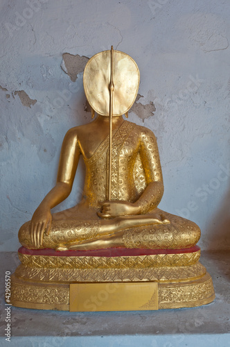 Buddha statue at wat yai suwannaram (Temple) thailand.Public art photo