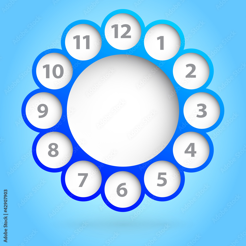 Illustration of a clock with bubbles and space for your text. Illustration of a clock with bubbles and space for your text.