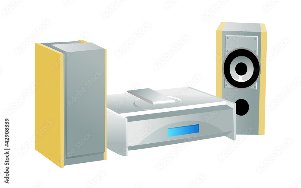vector icon home theater system