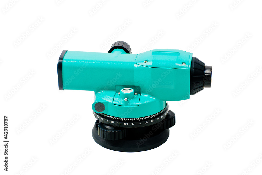 Fototapeta premium Blue geodetic leveling