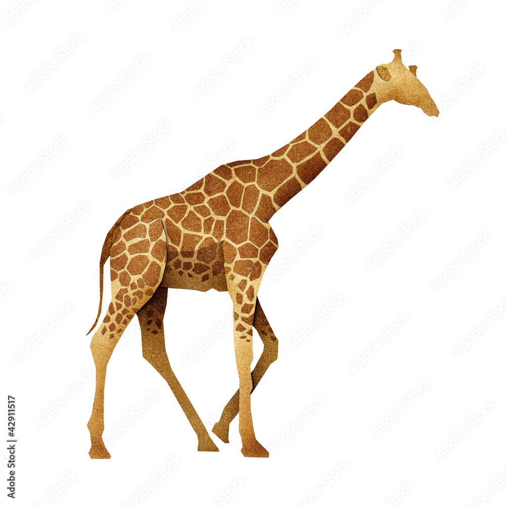 Papercut Giraffe Recycled Paper