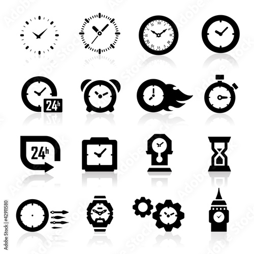 Clock icons
