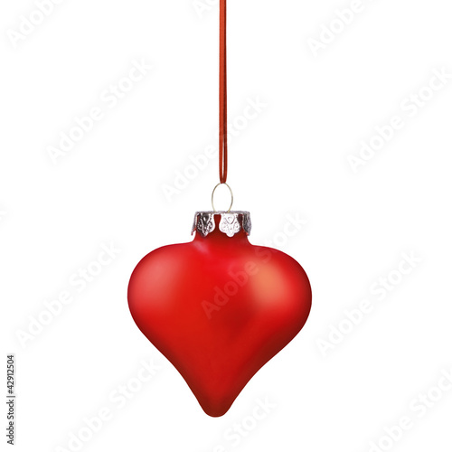 Rote Weihnachtskugel