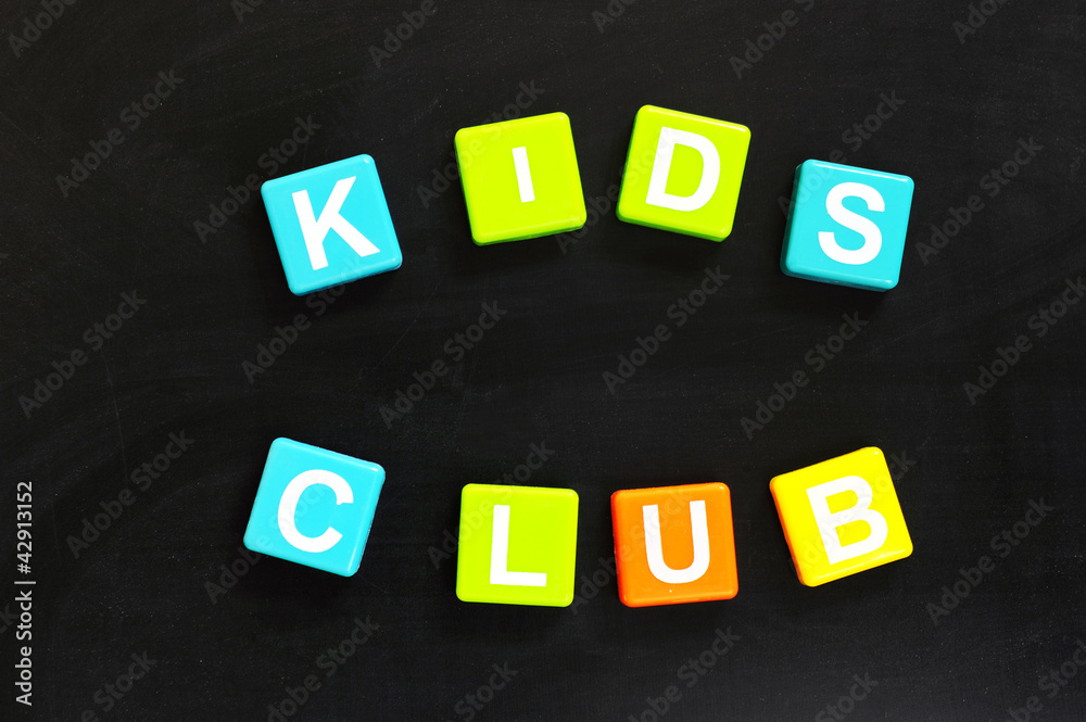 Kids club words Kids club words