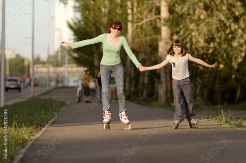 Mother with daughter