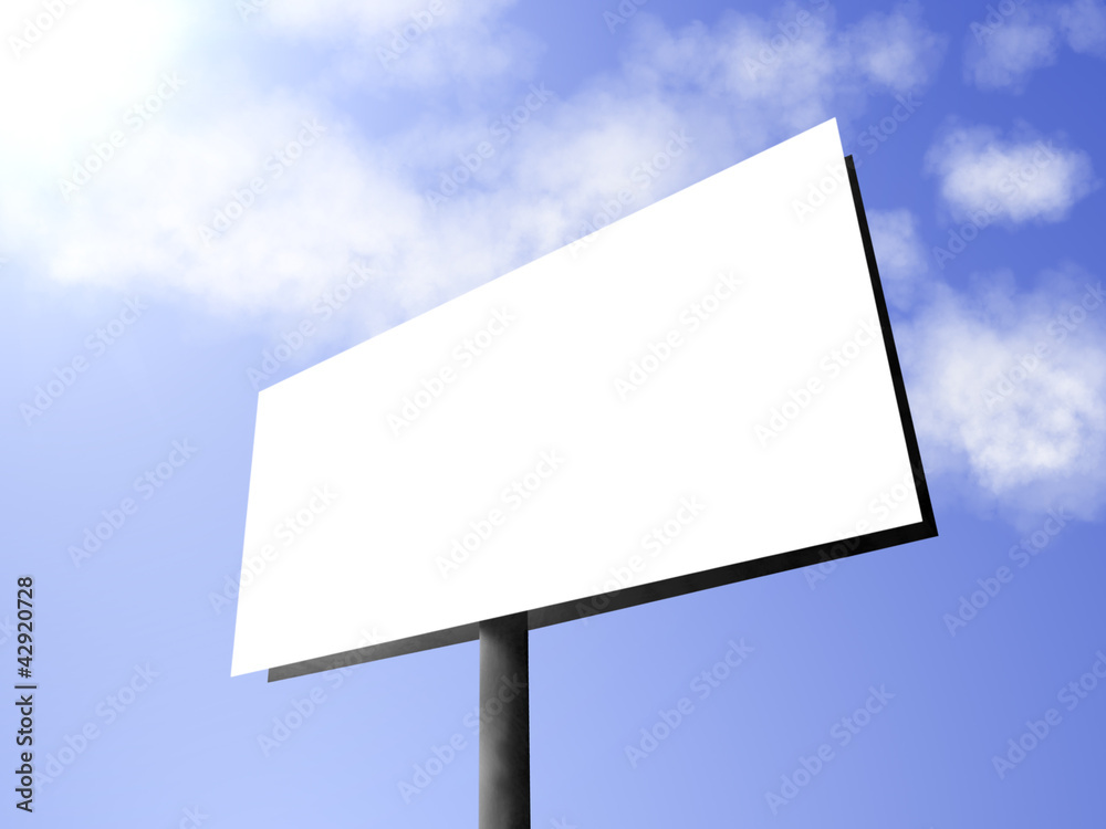 Blank big billboard Blank big billboard