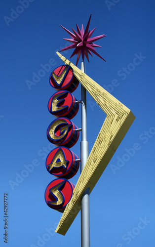 Photography Retro Las Vegas Sign