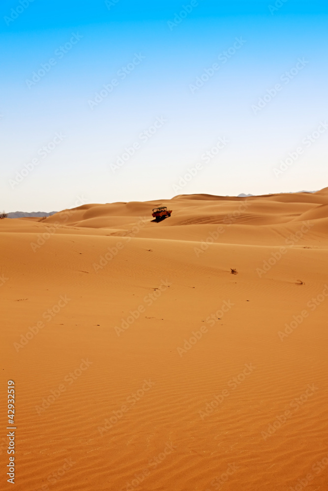 Fototapeta premium The blue and the desert