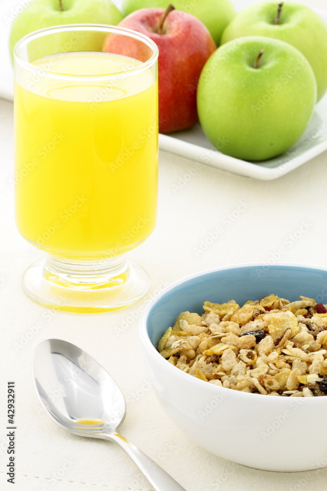 healthy granola and fresh fruits healthy granola and fresh fruits