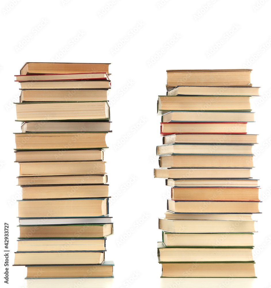 old books isolated on white old books isolated on white