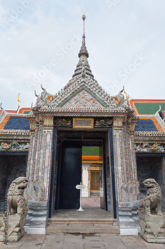 The roof of Wat Phra Kaew Grand Palace Temple