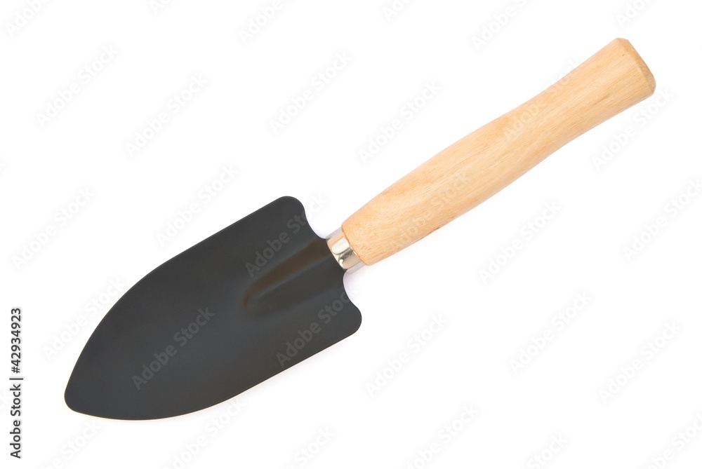 gardening shovel with clipping path