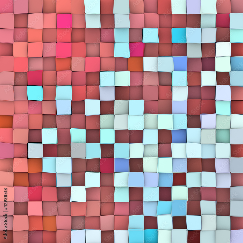 abstract 3d cubes backdrop in red and blue abstract 3d cubes backdrop in red and blue