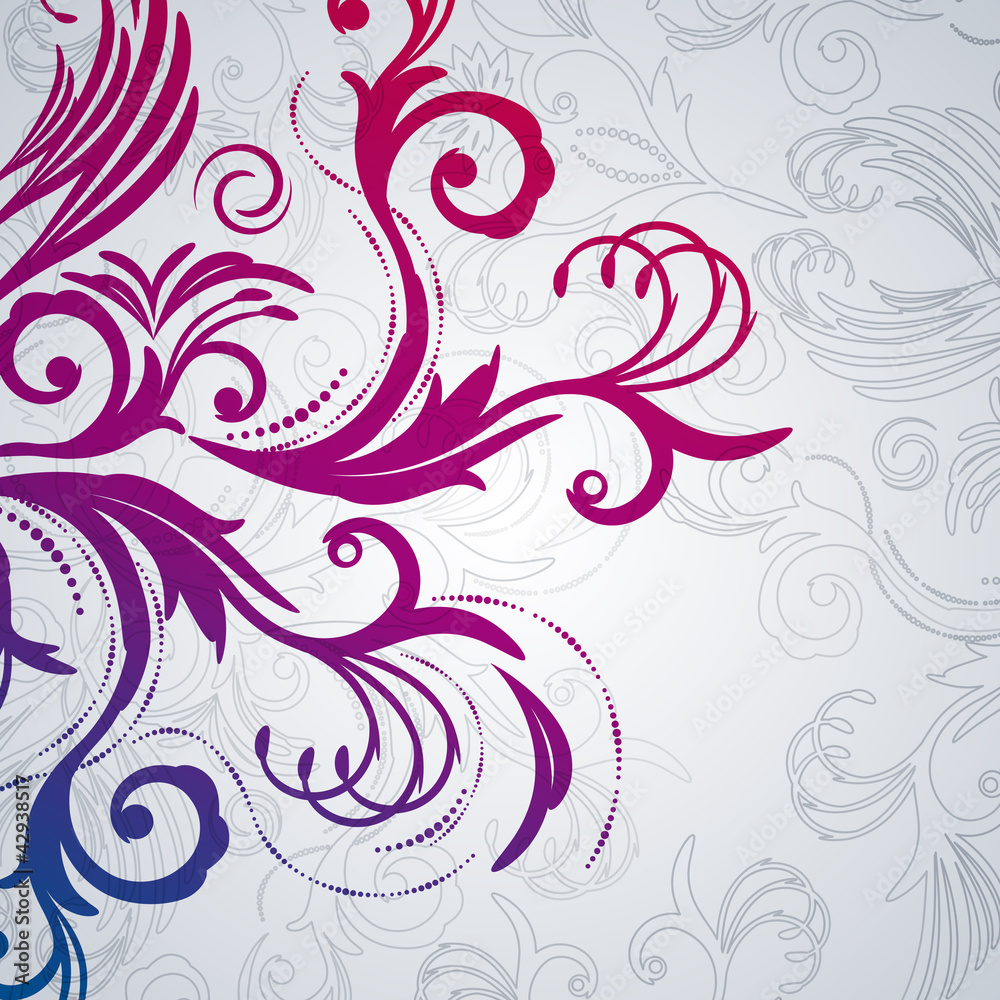 Abstract floral background with east flowers. Abstract floral background with east flowers.