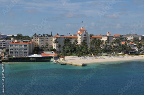 Nassau beach in Bahamas.