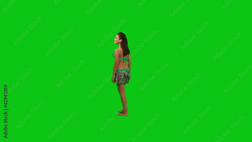 Young summer girl looks into the distance Young summer girl looks into the distance
