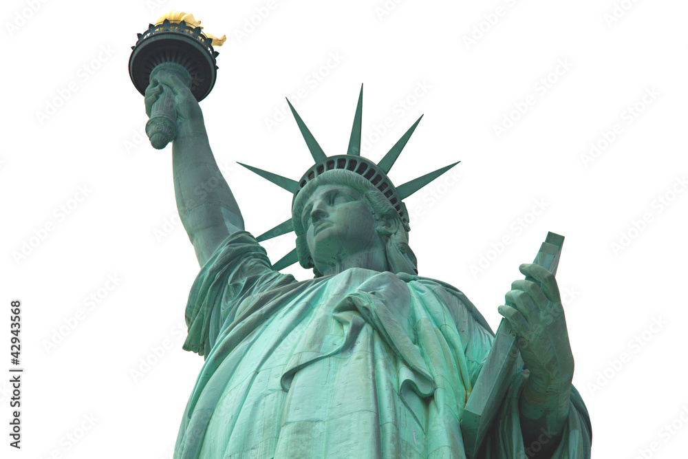 Fototapeta premium Statue of Liberty isolated
