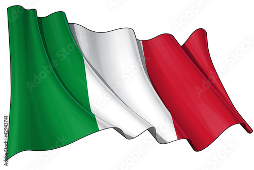 Fotografie Flag of Italy