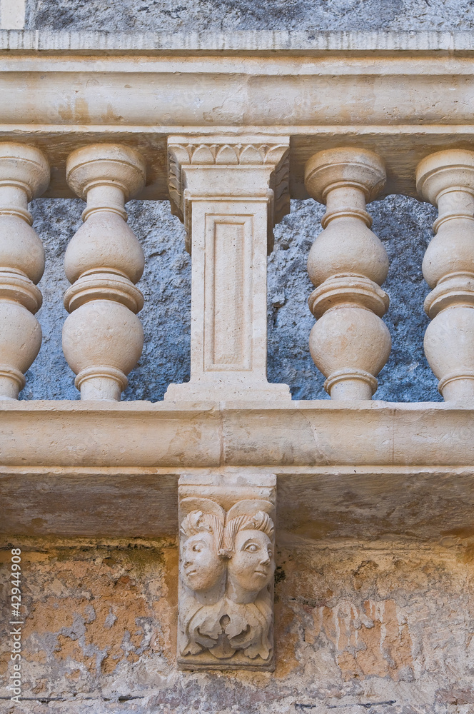 Fototapeta premium De Monti Castle of Corigliano d'Otranto. Puglia. Italy.