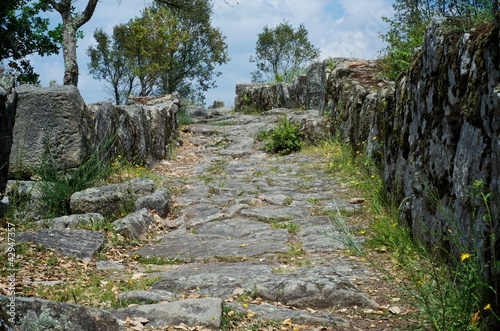 Historische keltische Siedlung - Citania de Briteiros, Portugal photo