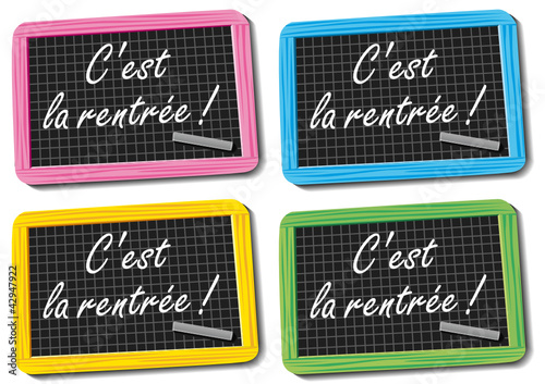 Ardoise - Rentrée des classes