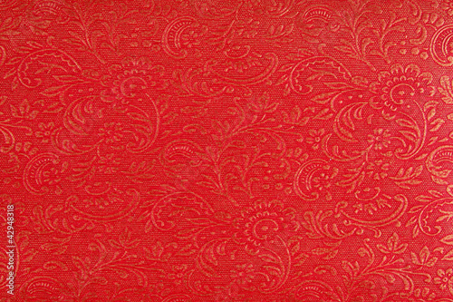 Red Ethnic Fabric Design