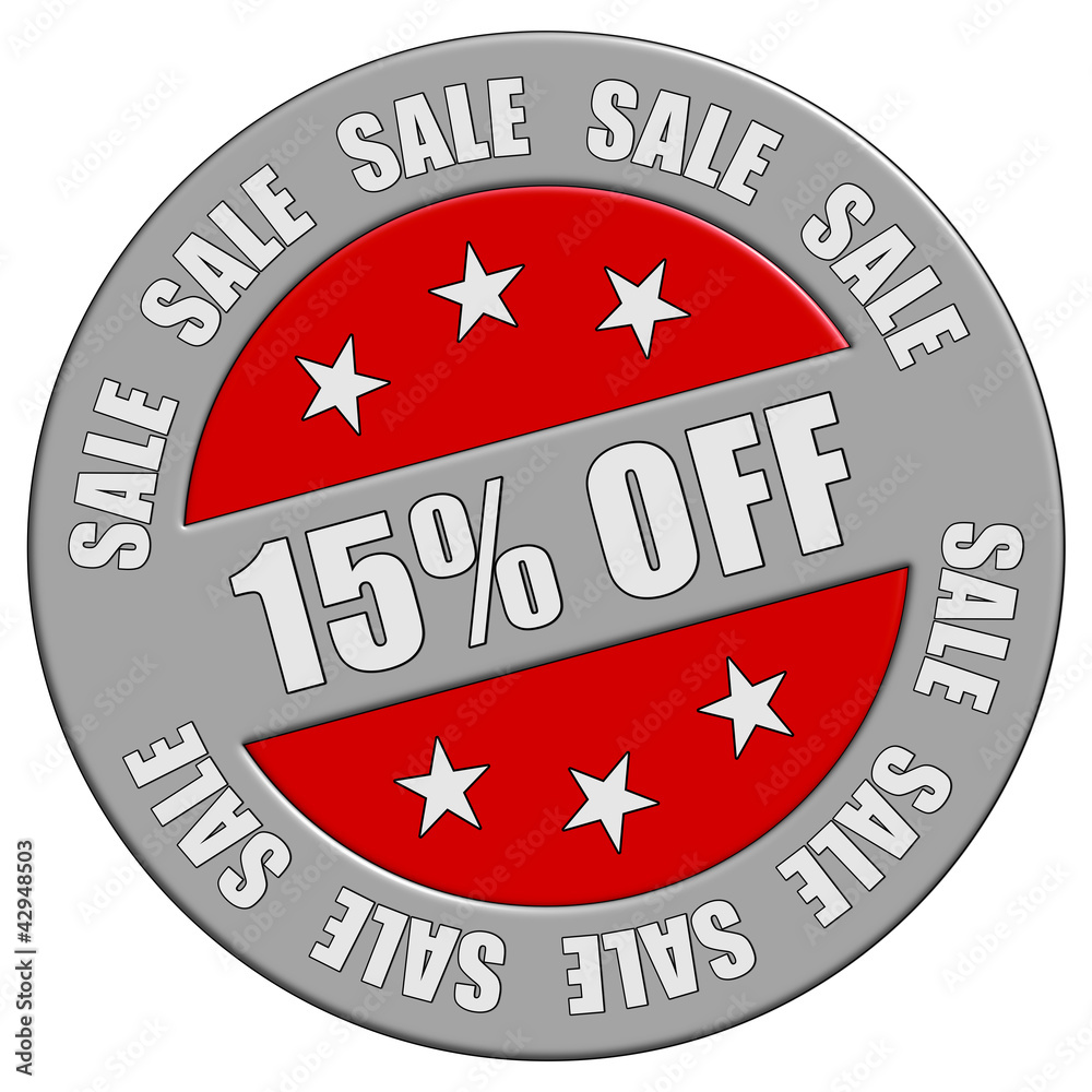 Schild graurot rt SALE 15% OFF Schild graurot rt SALE 15% OFF