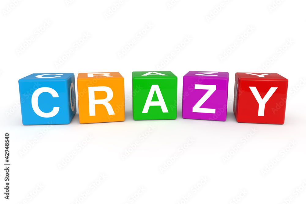 Crazy cubes 3d render illustration Crazy cubes 3d render illustration