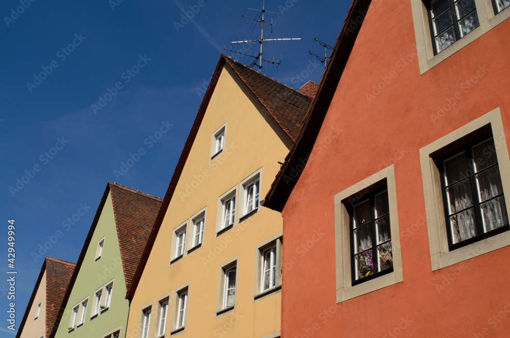 colorful house in Rothenburg ob der Tauber colorful house in Rothenburg ob der Tauber