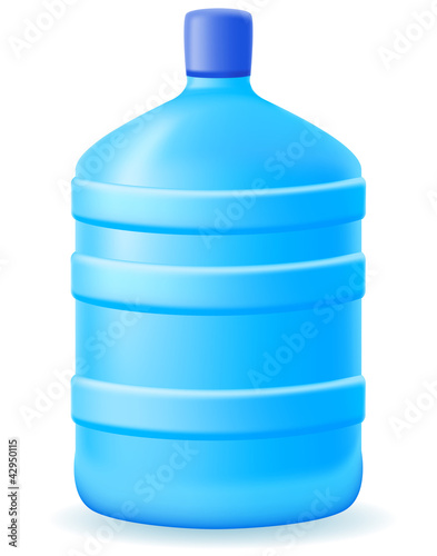 water in a plastic bootle vector illustration