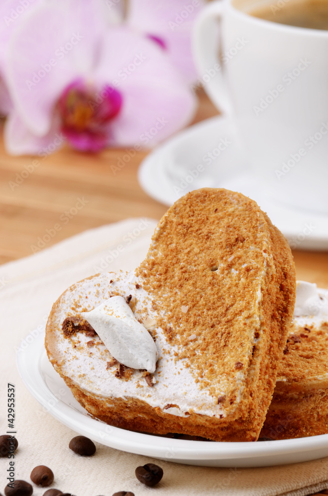 Heart shaped cake Heart shaped cake