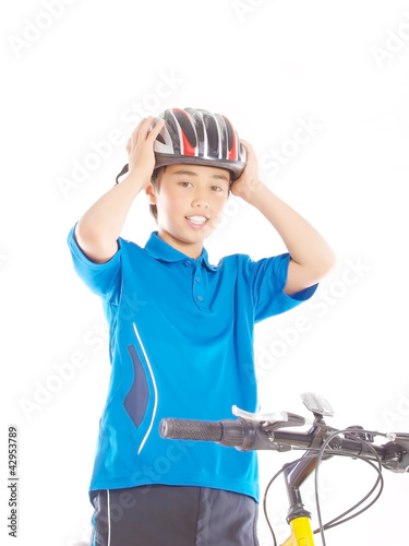 kind auf dem fahrrad