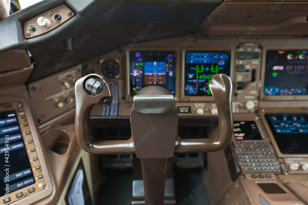 Fototapeta premium Cockpit of airplane