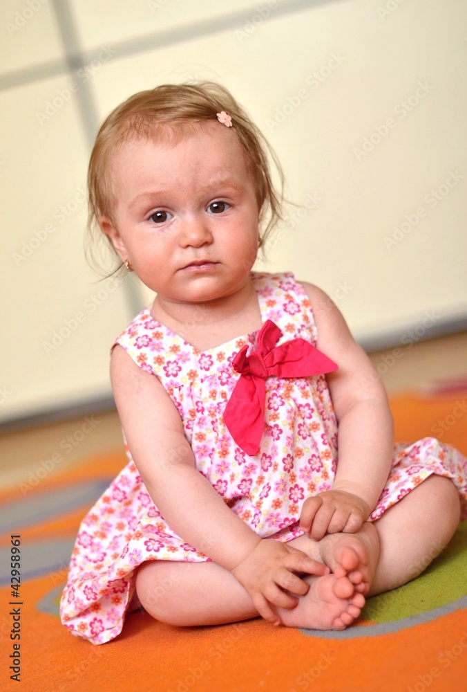 portrait of adorable baby portrait of adorable baby