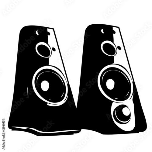 Speaker on white background