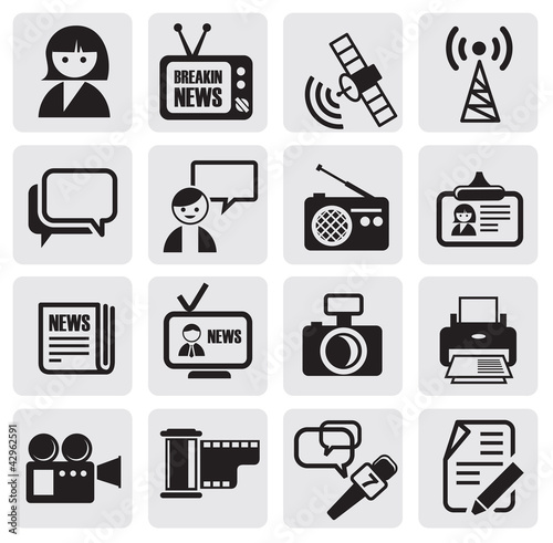 Reporter icons set