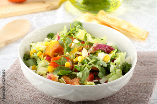 Bowl of mixed salad