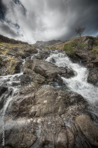 Welsh Mountain Waterfall