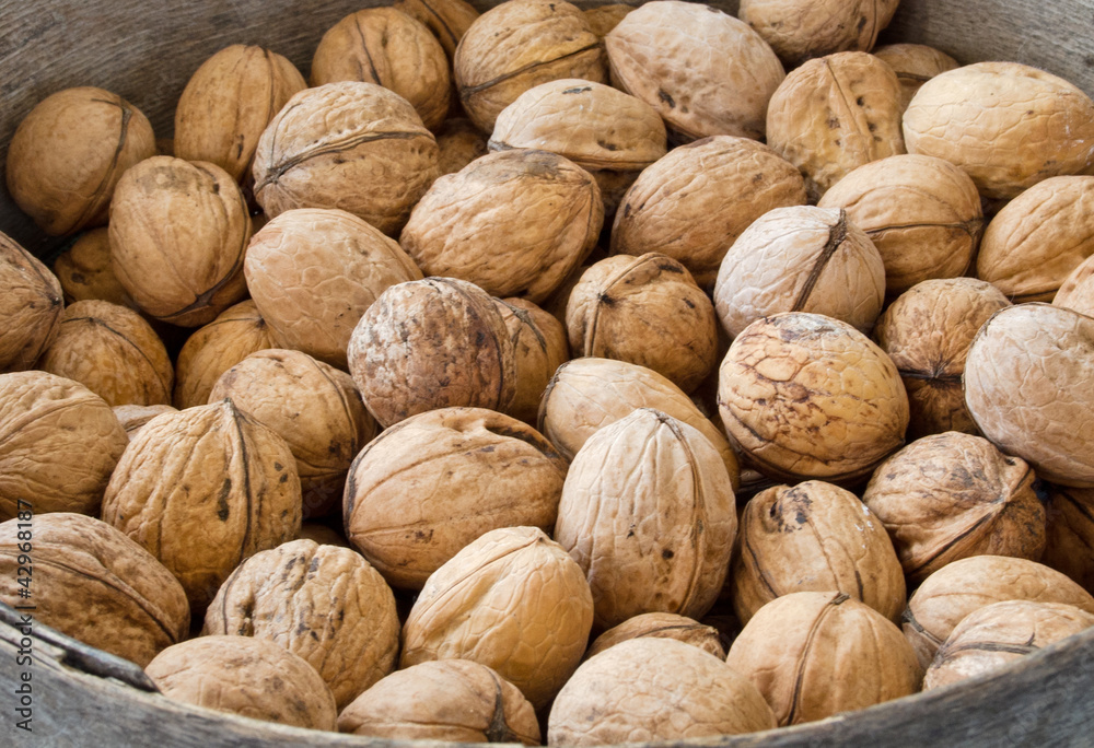 many natural inshell walnuts many natural inshell walnuts