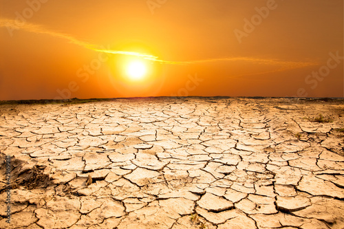 drought land and hot weather photo