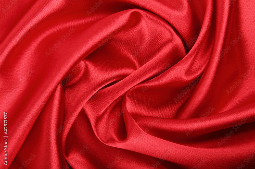 Obraz premium Smooth red textile background