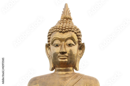 face of golden buddha