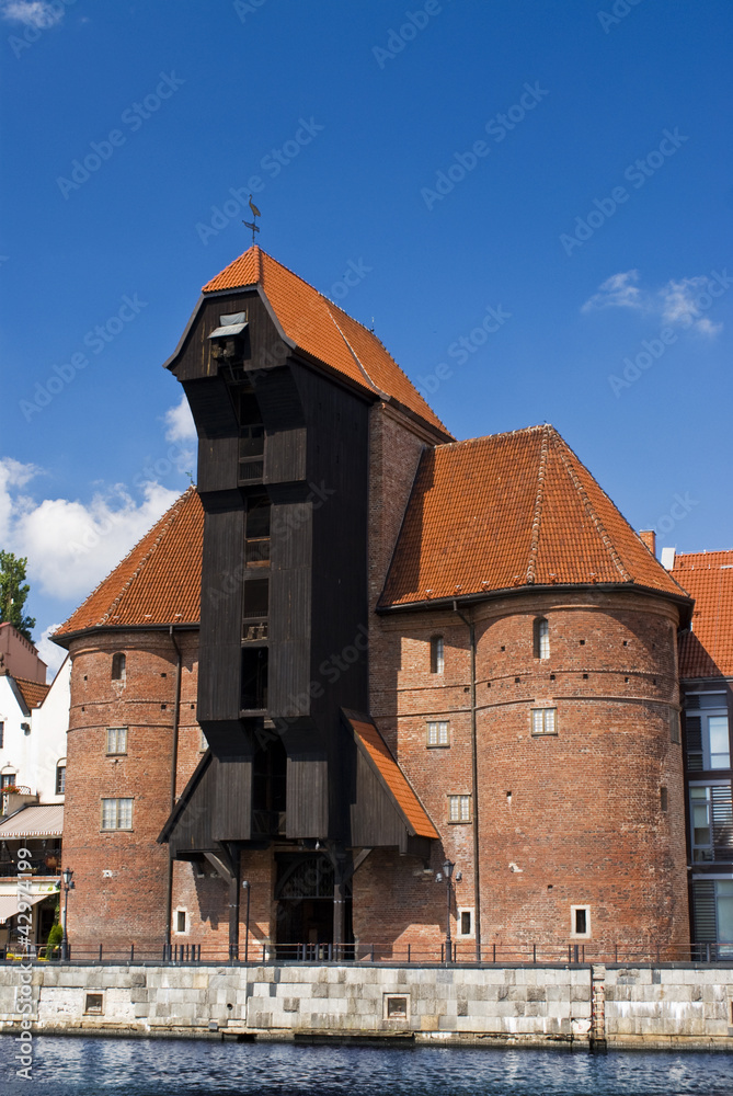 Fototapeta premium Żuraw in Gdansk