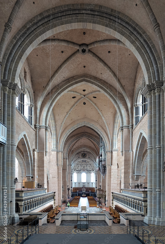 Interior of the Trier Cathedral, Germany