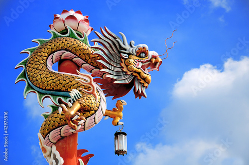 Chinese dragon in the sky