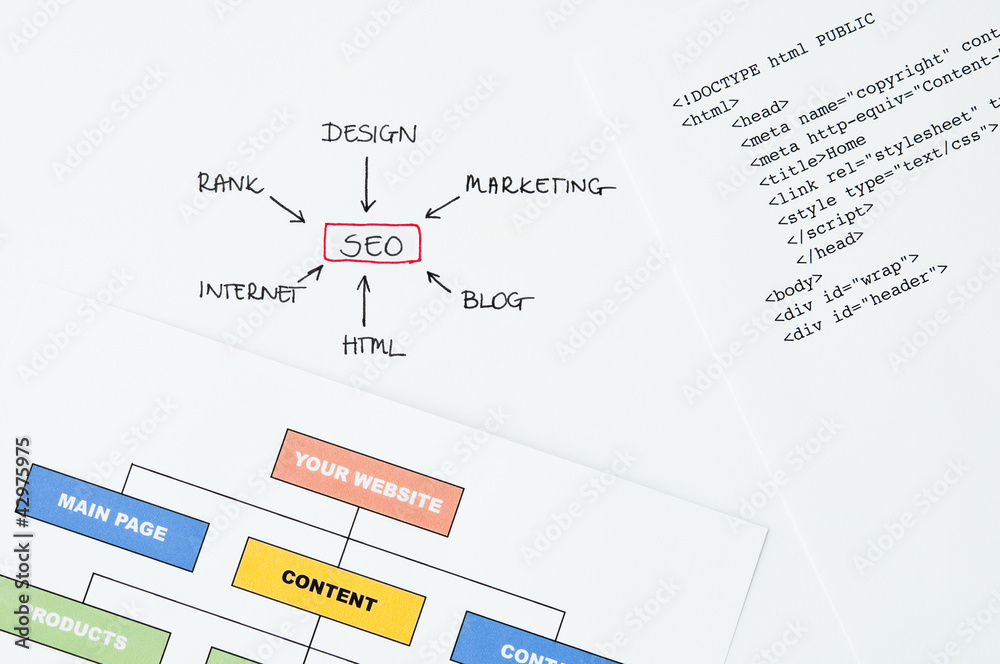 Obraz premium SEO concept