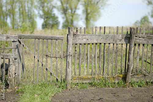 Old wooden fence