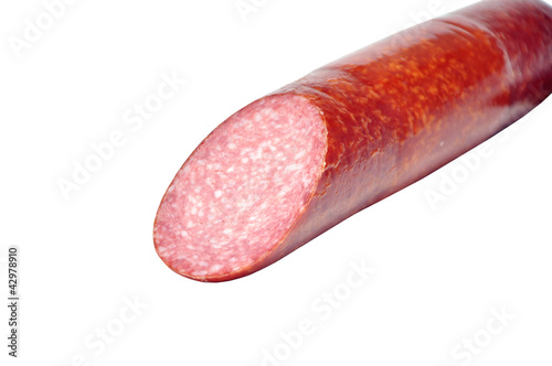 Sausage on a white background